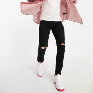 BRAND NEW WITH TAGS! Topman Men’s Distressed Stretch Skinny Jeans